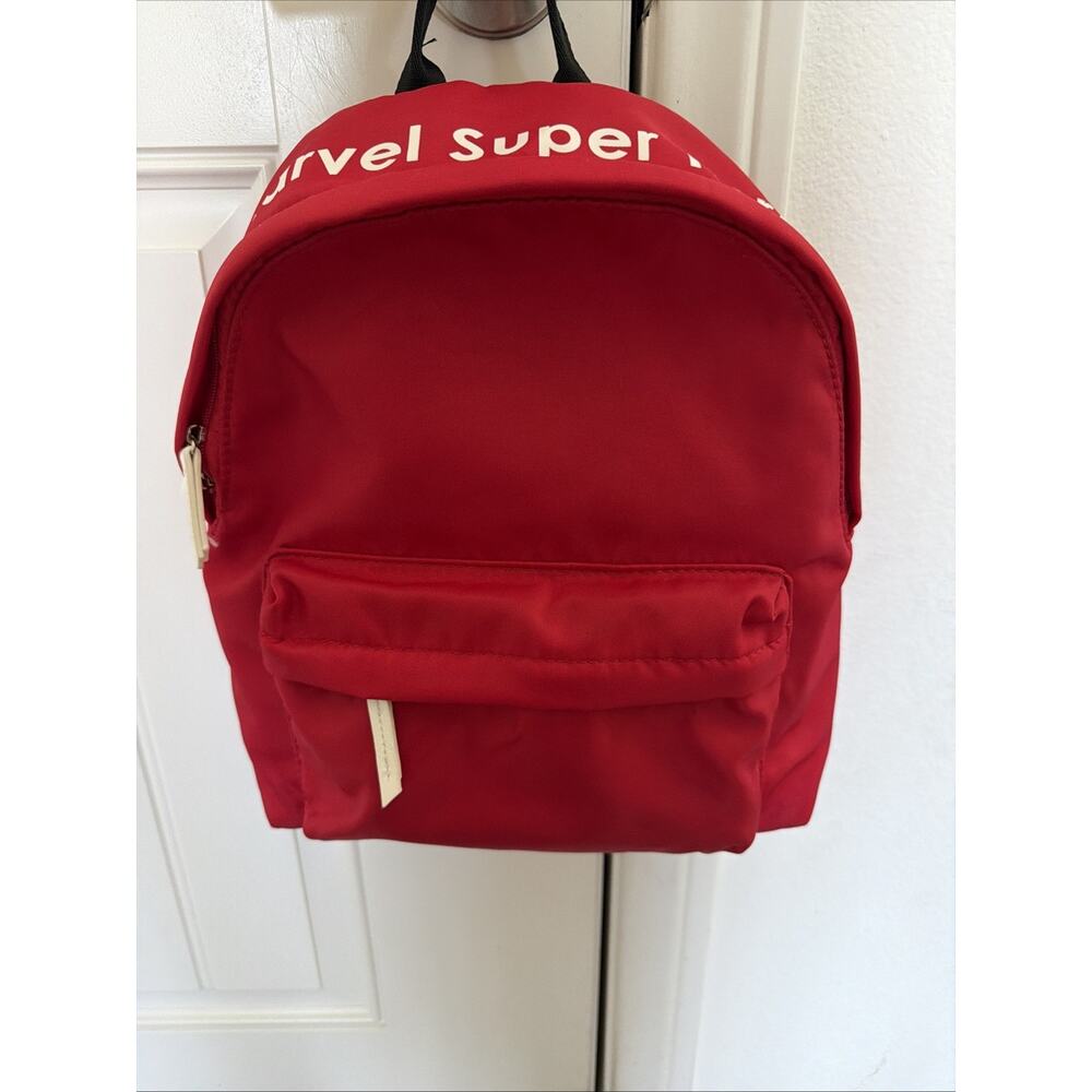 Backpack 14”x 12”x 4” Cherry Red Front Pocket
